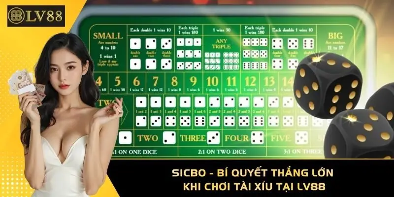 Sicbo - Bí Quyết Thắng Lớn Khi Chơi Tài Xỉu Tại LV88